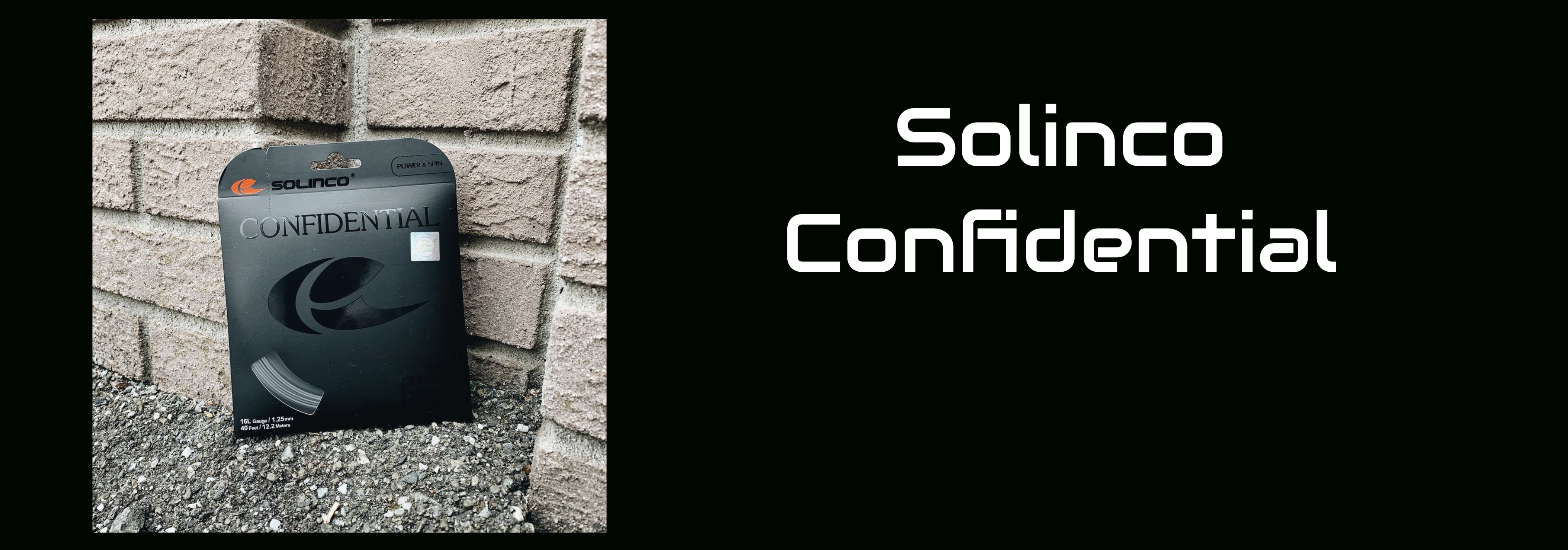 Solinco Confidential 16L Tennis String
