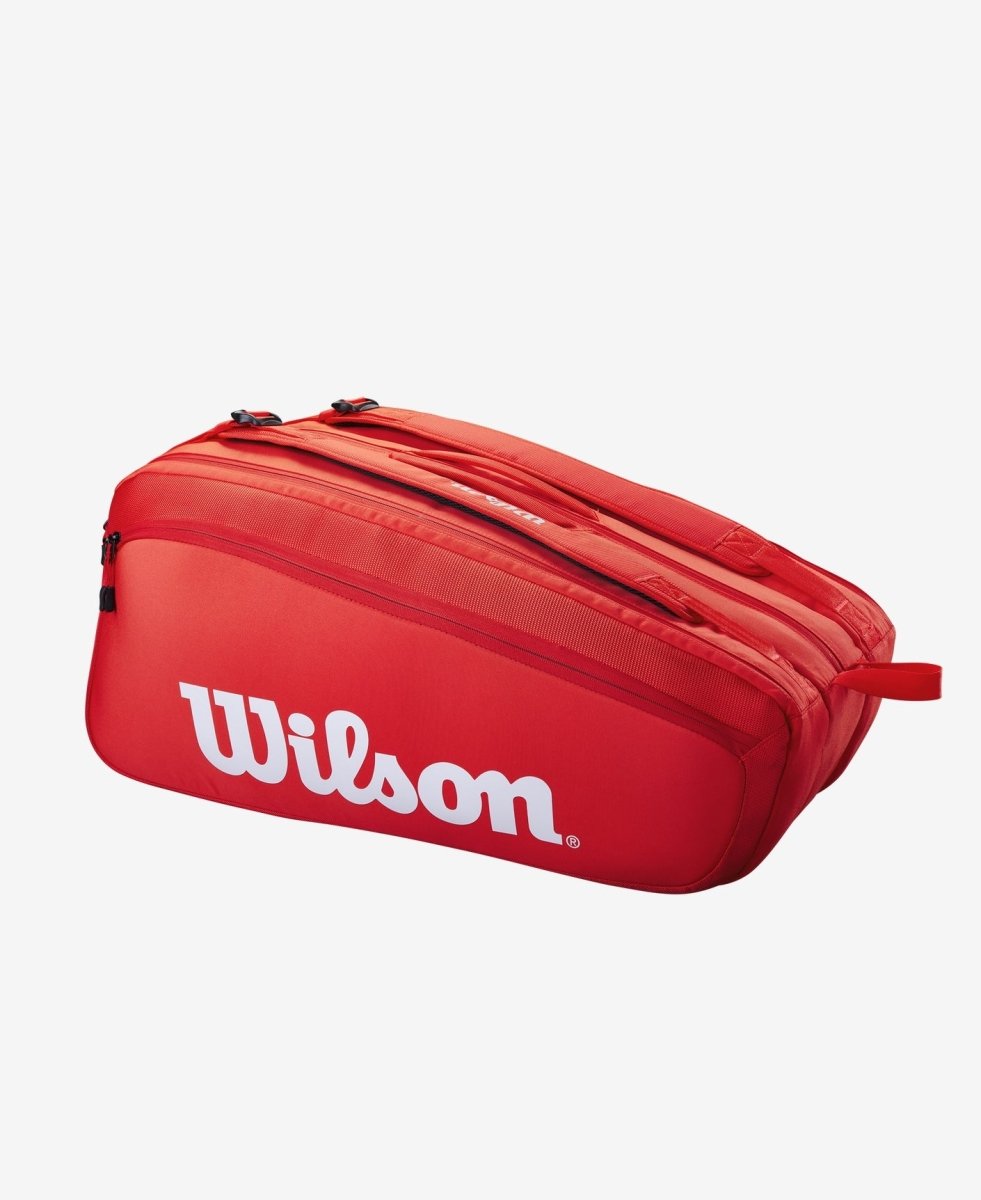 Wilson 15 Pack Super Tour Red Tennis Bag