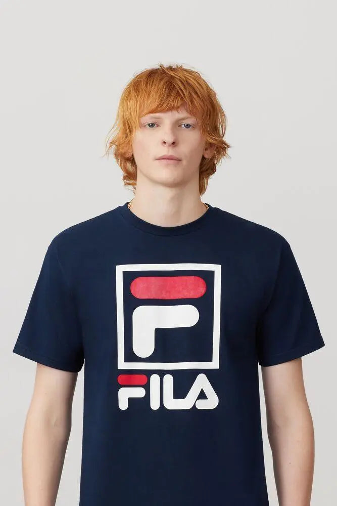 Fila Men's Stacked T-Shirt - White