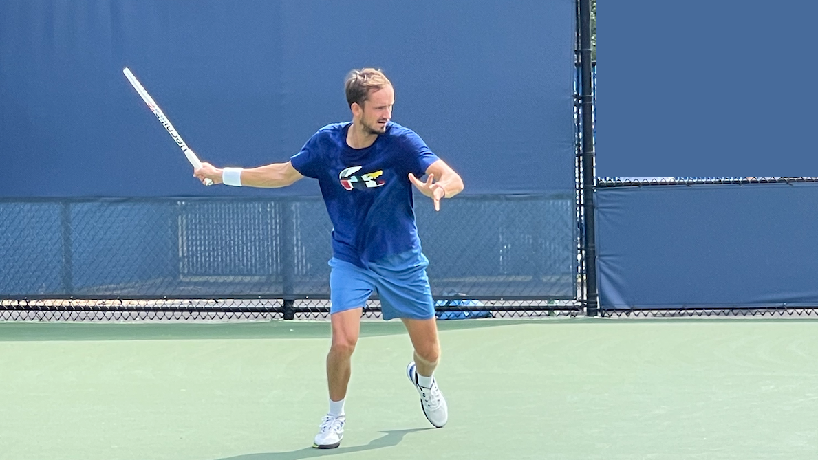 Daniil Medvedev's forehand stroke