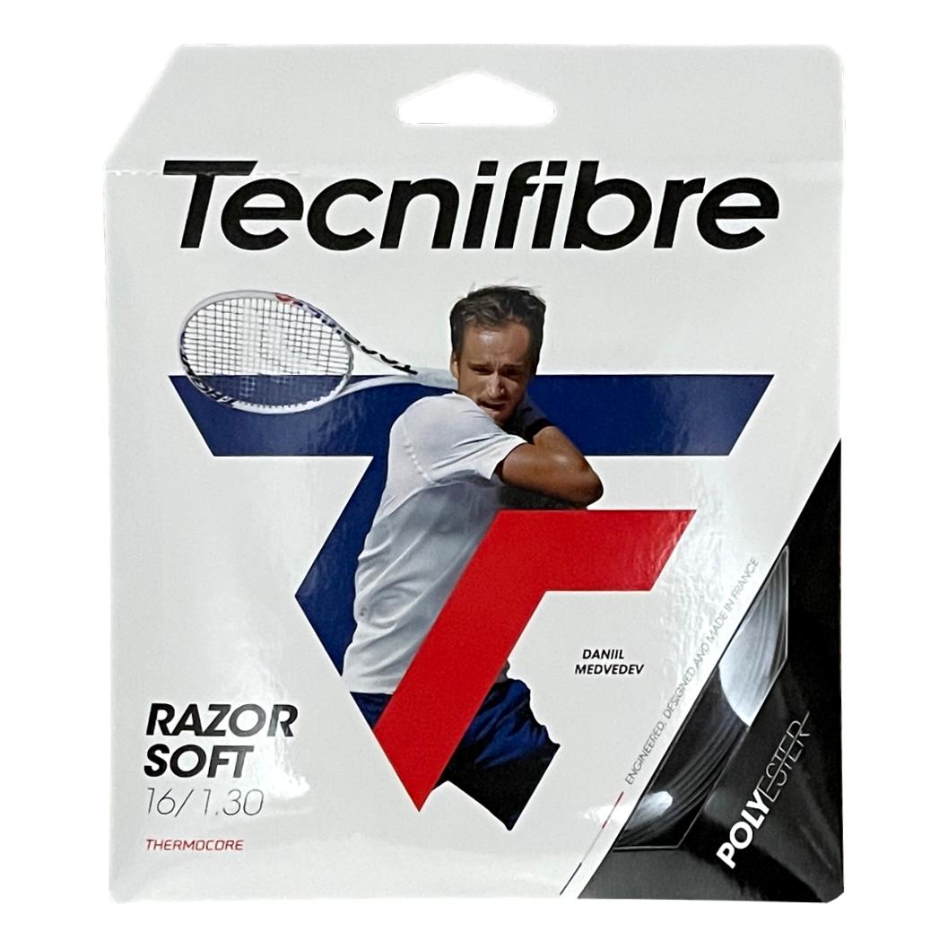 Full view of the Tecnifibre Razor Soft 16 Tennis String