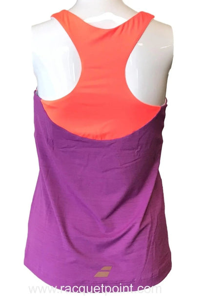 Babolat Women's Perf Racer Tennis Tank Top - Purple/Fluo Red (Pink) - Racquet Point