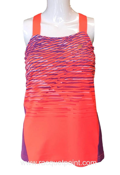 Babolat Women's Tennis Tank Top - Fluo Red (Pink) / Purple - Racquet Point