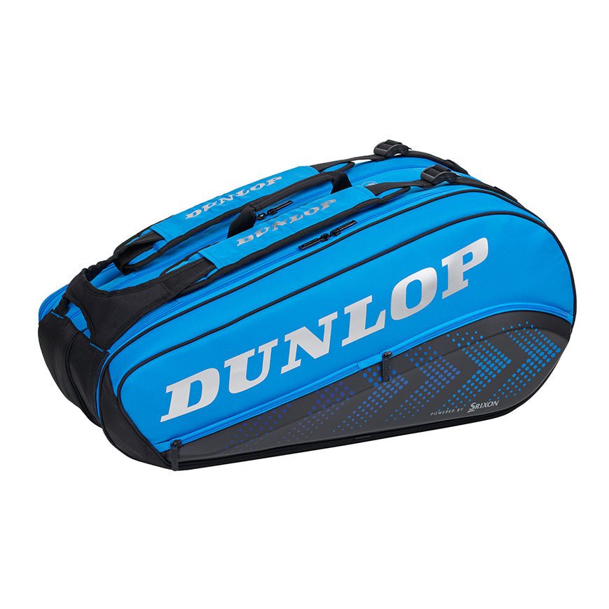 Dunlop FX Performance 8 Tennis Racket Bag - Black/Blue - Racquet Point