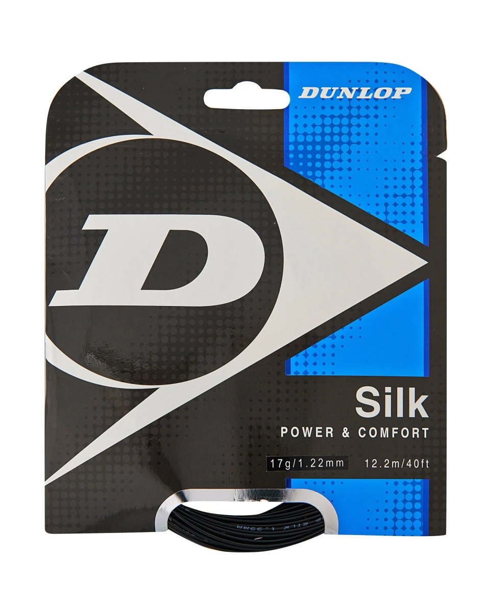 Dunlop Silk 17 Tennis String Set - Black - Racquet Point