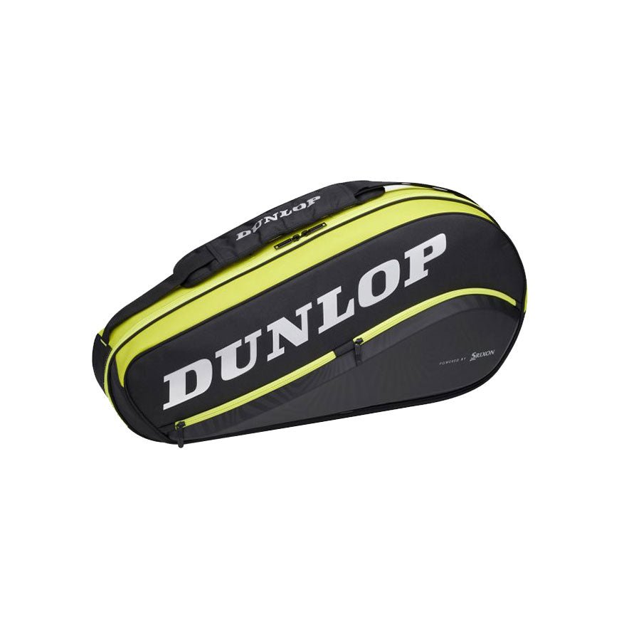 Dunlop SX Performance 3 Tennis Racket Thermo Bag - Black/ Yellow - Racquet Point