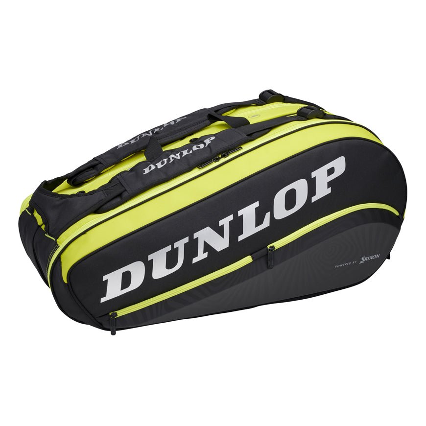 Dunlop SX Performance 8 Tennis Racket Thermo Bag - Black/Yellow - Racquet Point