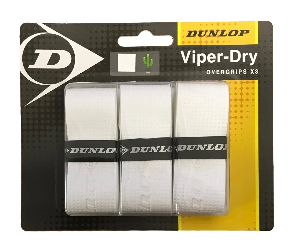 Dunlop Viper - Dry Overgrips - White - Racquet Point