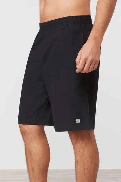 Fila Fundamental Tour Tennis Short - Black - Racquet Point