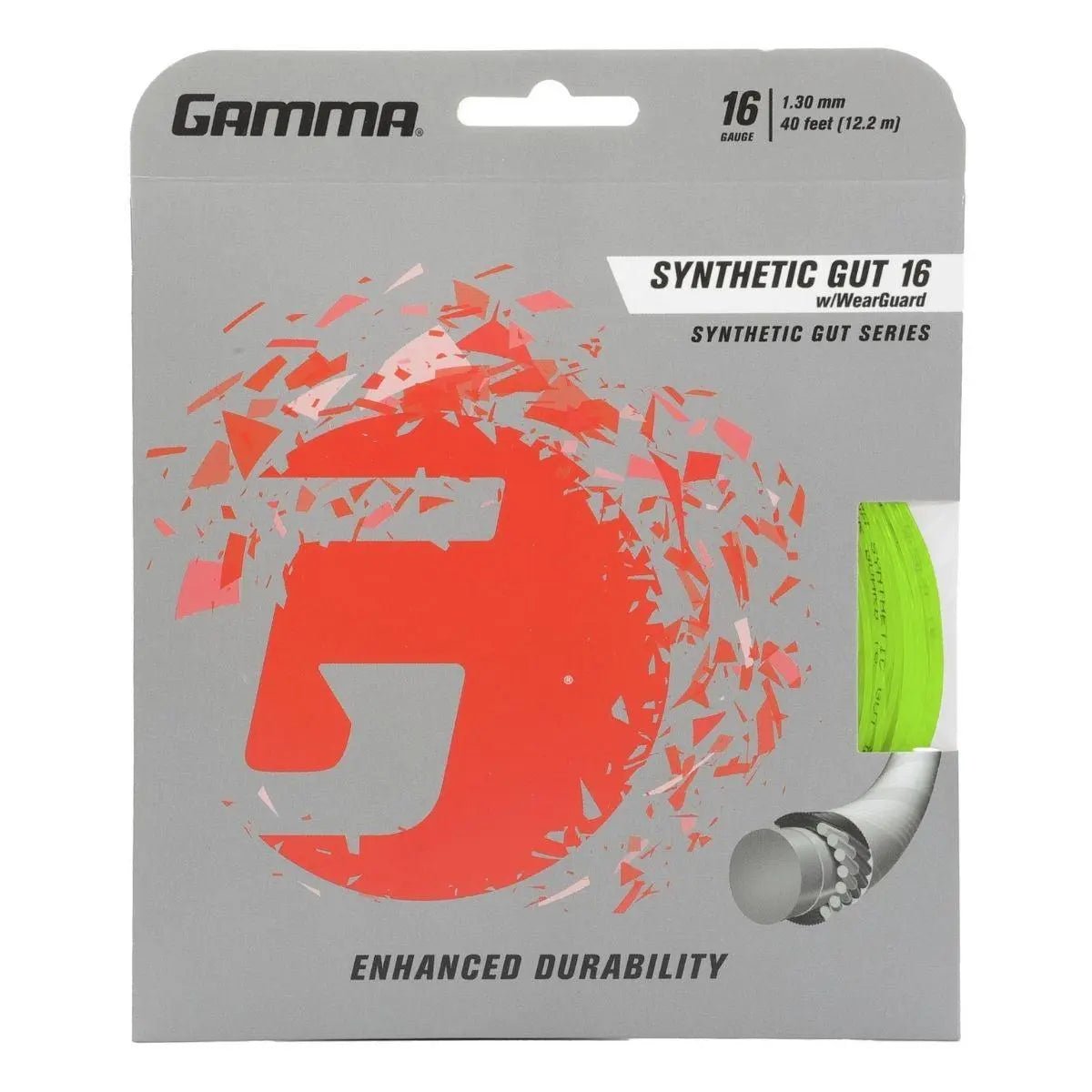 Gamma Synthetic Gut w/ Wearguard 16 String - Racquet Point