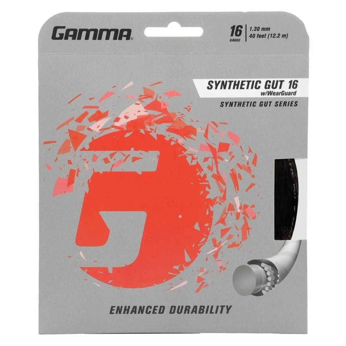 Gamma Synthetic Gut w/ Wearguard 16 String - Racquet Point