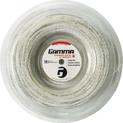 Gamma Synthetic Gut Wearguard 16 String - 660 ft Reel - Racquet Point