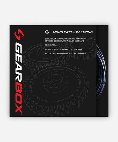 Gearbox Mono Premium Racquetball String - Black - Racquet Point