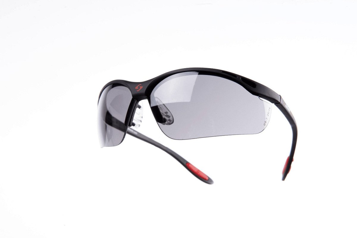 Gearbox Vision Smoke Lens Eyewear - Black Frame - Racquet Point