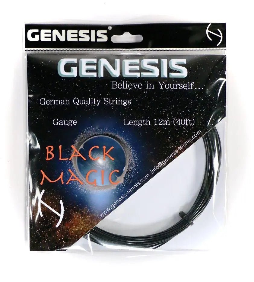 Genesis Black Magic 17 Tennis String Set - Black - Racquet Point