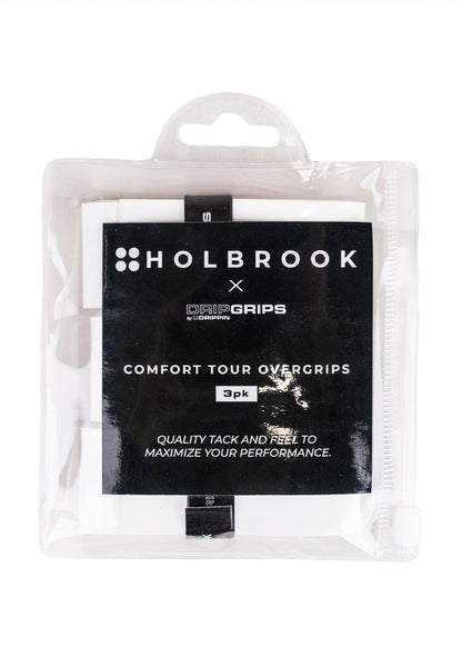 Holbrook Comfort Tour Pickleball Overgrips - 3 Pack - Racquet Point