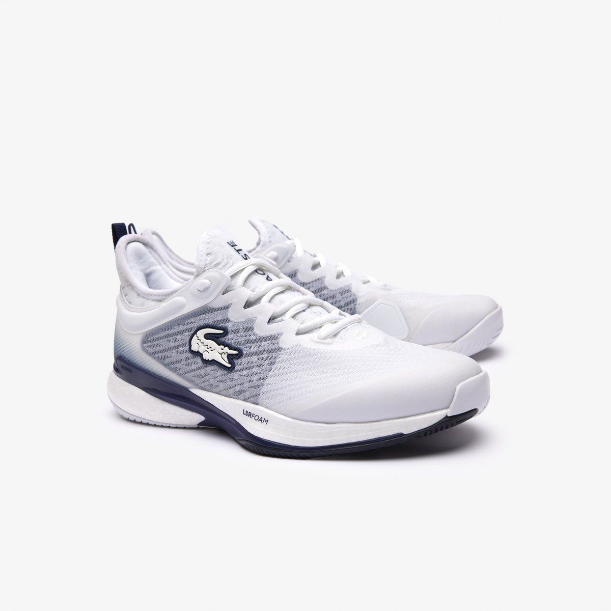 Lacoste AG - LT23 LIte Men's Tennis Shoes - White/Blue - Racquet Point