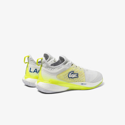 Lacoste AG - LT23 Lite Men’s Tennis Shoes - White/Yellow - Racquet Point