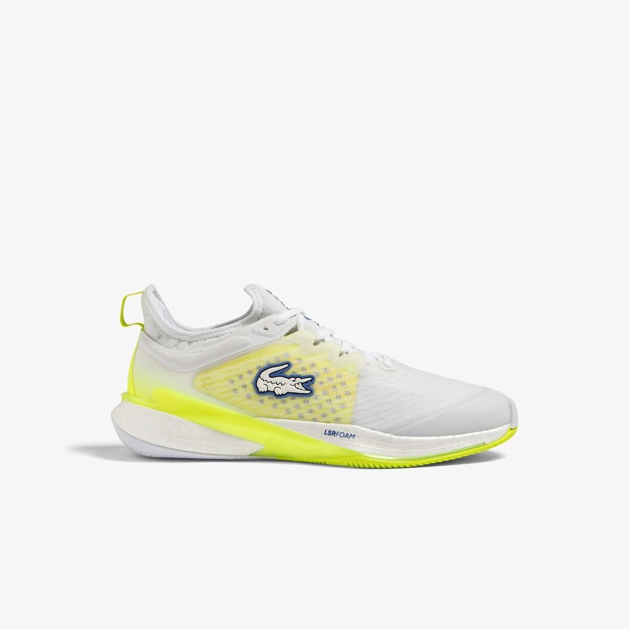 Lacoste AG - LT23 Lite Men’s Tennis Shoes - White/Yellow - Racquet Point