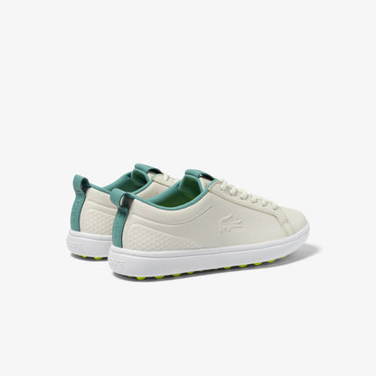 Lacoste G ELITE Women's Lite Synthetic Golf Shoes - Beige - Racquet Point