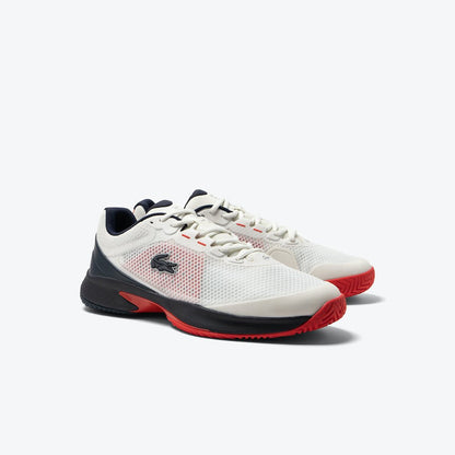 Lacoste Tech Point Men’s Tennis Shoes - White/Navy/Red - Racquet Point