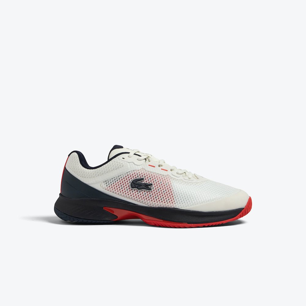 Lacoste Tech Point Men’s Tennis Shoes - White/Navy/Red - Racquet Point