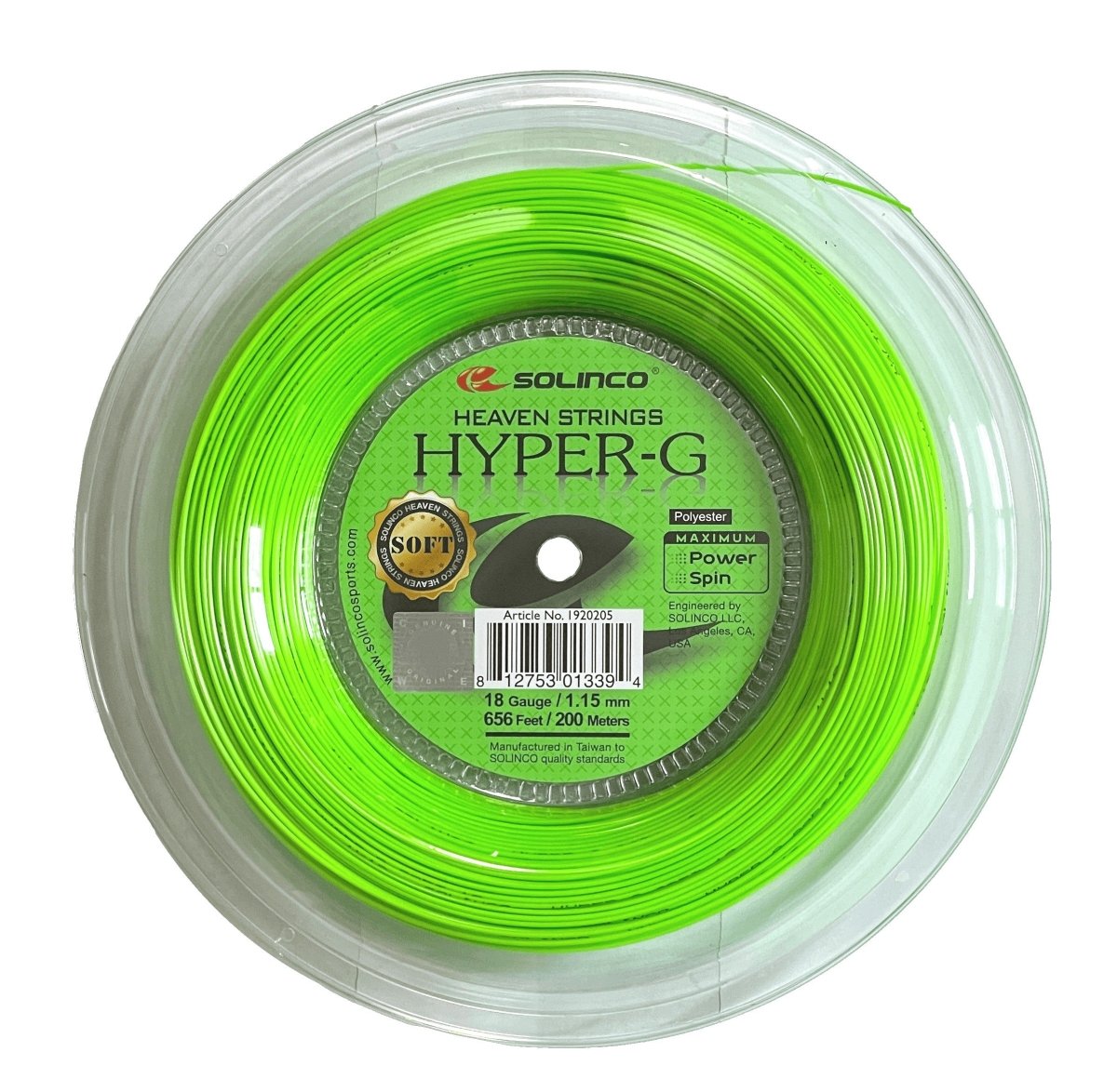 Solinco Hyper - G SOFT 18 Tennis String Reel - 656' - Racquet Point