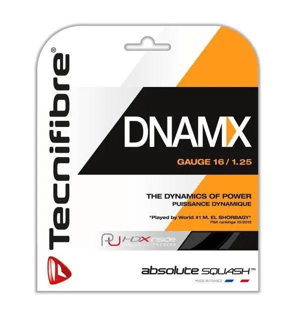 Tecnifibre DNAMX 16 Squash String Set - Black - Racquet Point