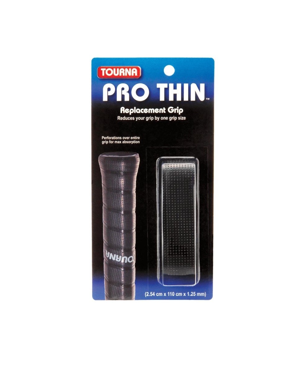 Tourna Pro Thin Replacement Grip - Black - Racquet Point