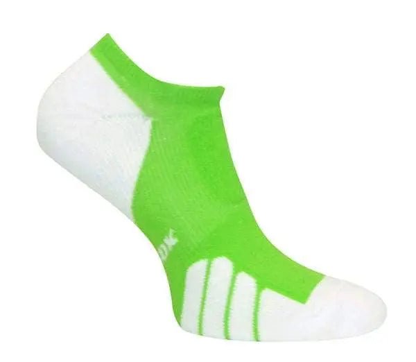 Vitalsox Silver Ghost No Show Socks Lime - Racquet Point