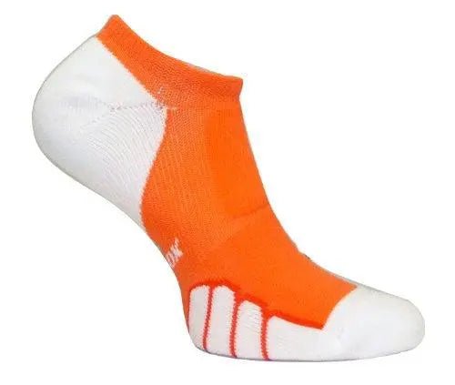 Vitalsox Silver Ghost No Show Socks Orange - Racquet Point