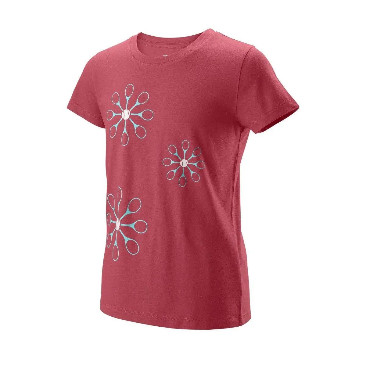 Wilson Girl's Floret Tech Tennis Tee Shirt - Racquet Point