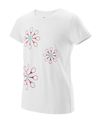 Wilson Girl's Floret Tech Tennis Tee Shirt - Racquet Point