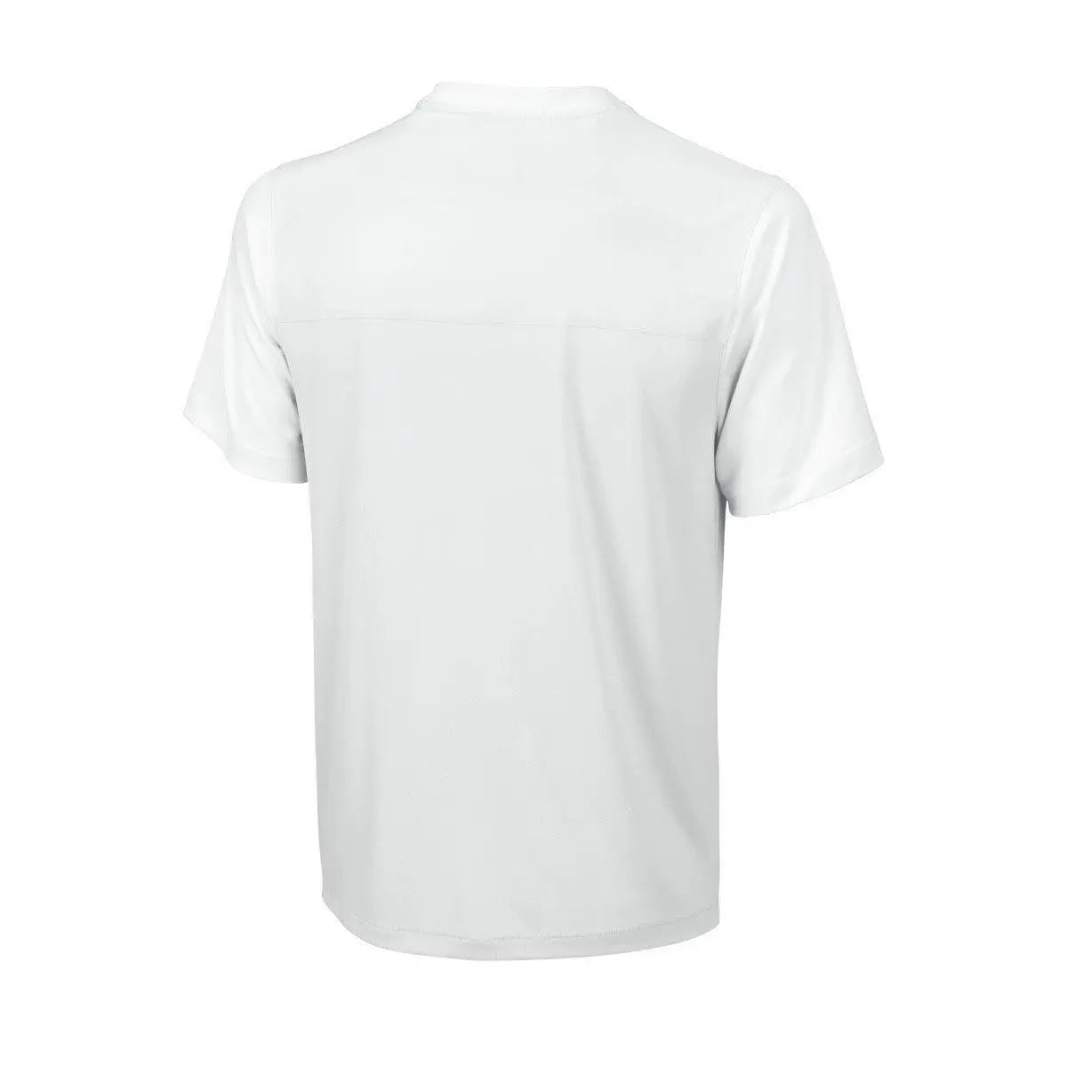 Wilson Men's Star Bonded Crew Tennis Shirt - White/silver - Racquet Point