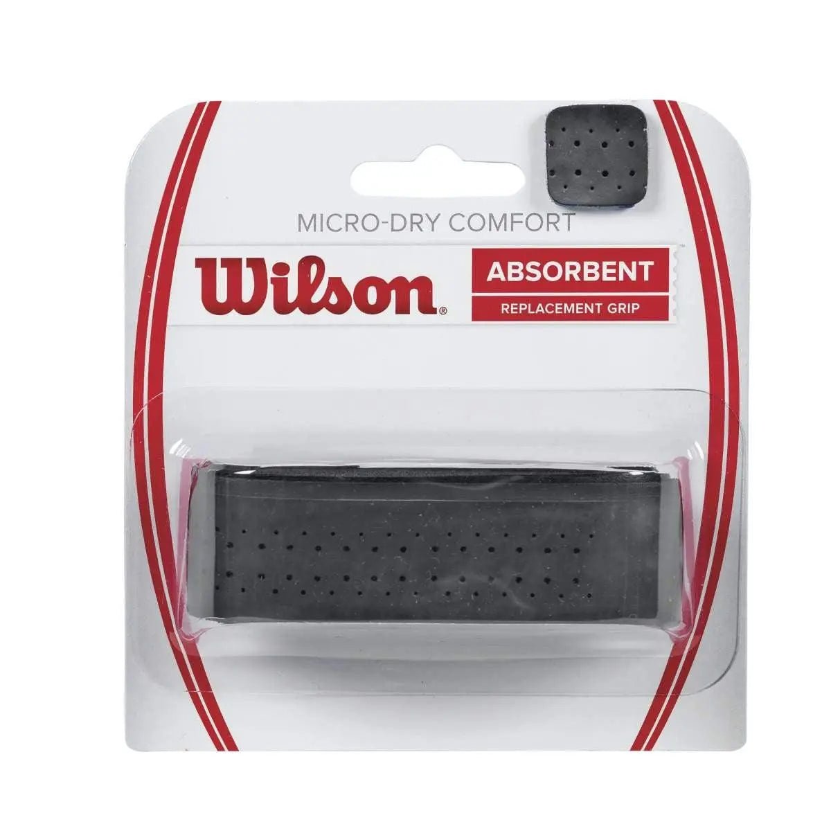 Wilson Micro - Dry Comfort Replacement Tennis Grip - Black - Racquet Point