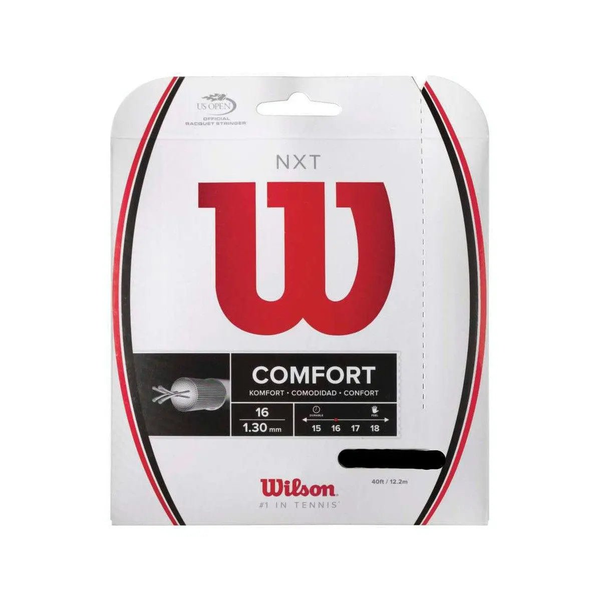 Wilson NXT 16 Tennis String Set - BLACK - Racquet Point