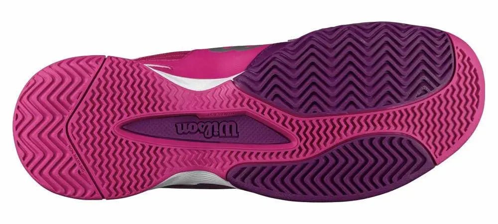 Wilson Rush Pro Junior Tennis Shoes - Pink/Purple/Clementine - Racquet Point