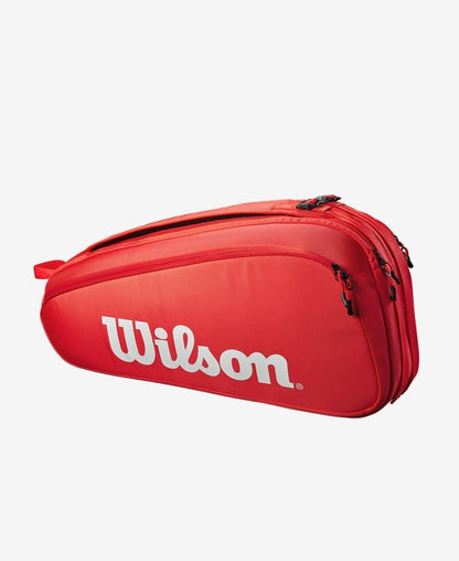 Wilson Super Tour 6 Pack Tennis Bag - Red - Racquet Point