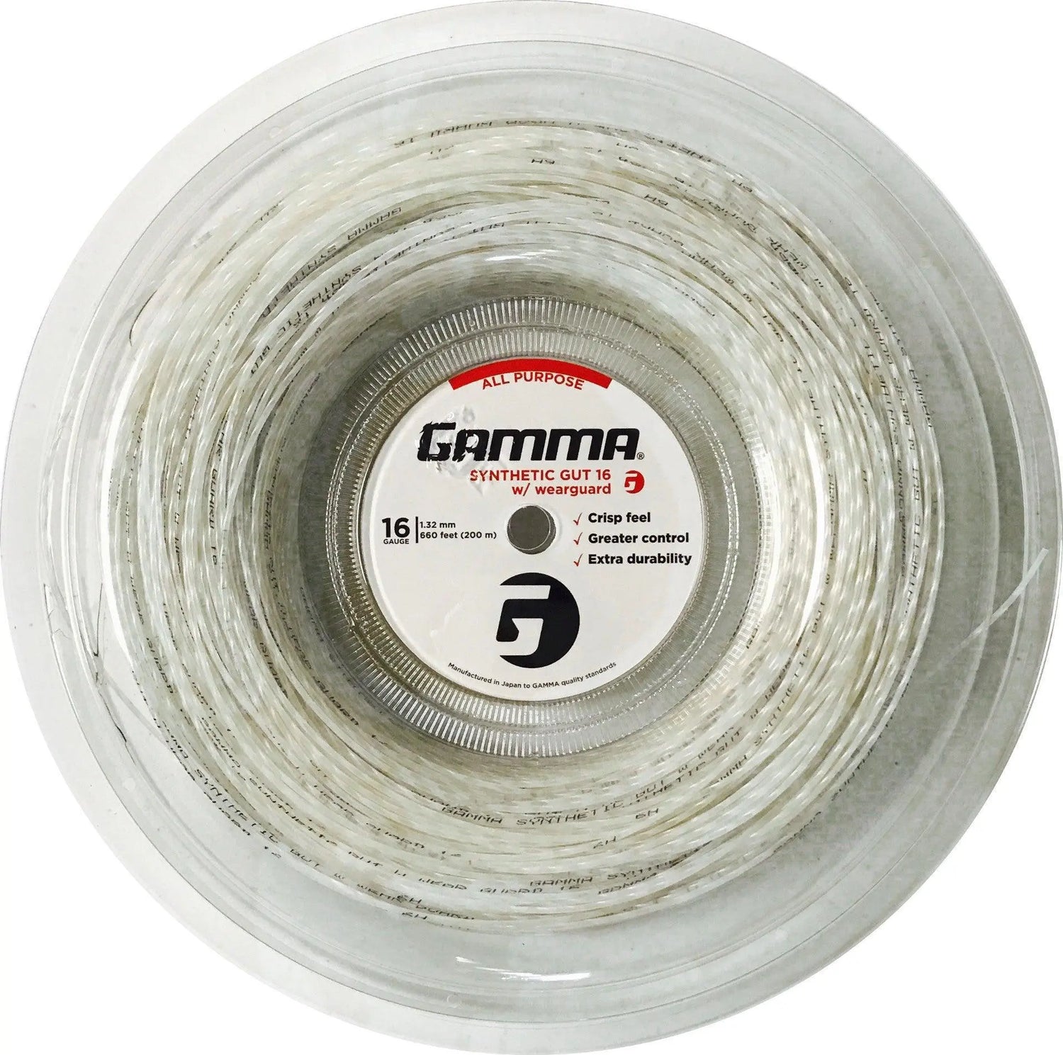 Gamma Synthetic Gut Wearguard 16 String - 660 ft Reel
